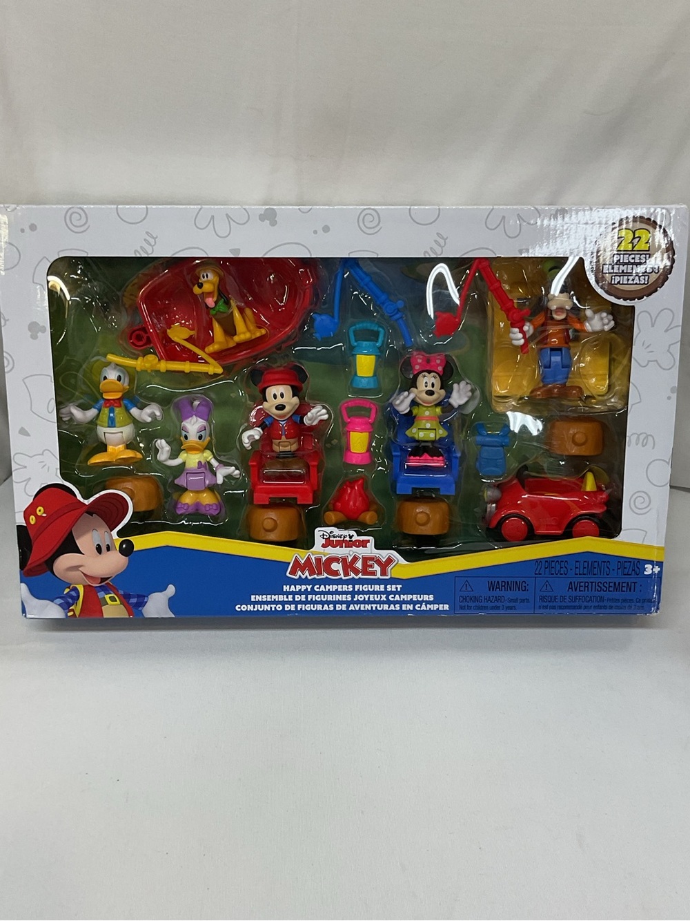NWB Disney Junior Mickey Happy Campers Figure Set 22 Pieces Minnie Goofy Pluto